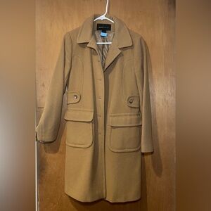 Moda International Classic Tan Long  Coat